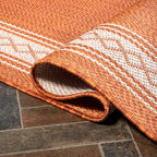 Tapis d'intérieur/extérieur JONATHAN Y Havana Classic à bordure losanges