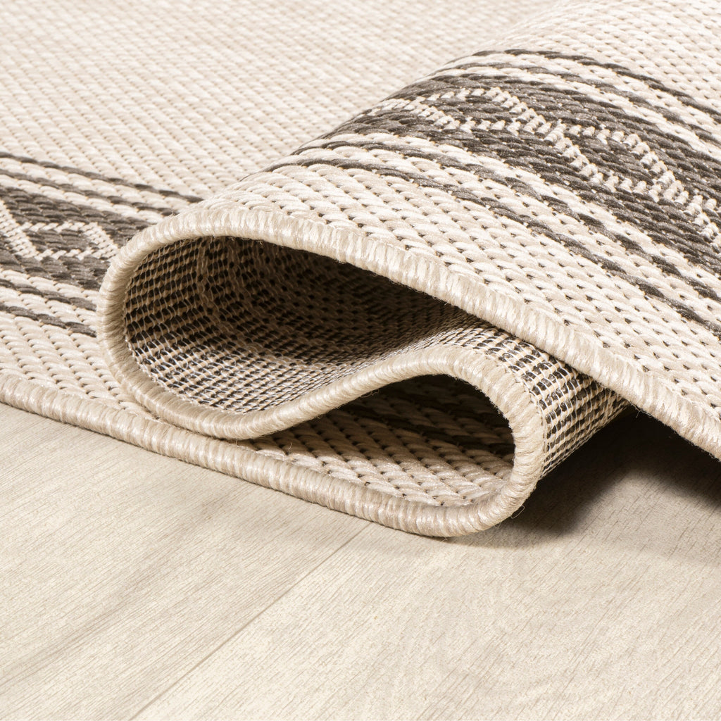 Tapis d'intérieur/extérieur JONATHAN Y Havana Classic à bordure losanges
