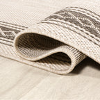 Tapis d'intérieur/extérieur JONATHAN Y Havana Classic à bordure losanges