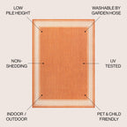 Tapis d'intérieur/extérieur JONATHAN Y Havana Classic à bordure losanges