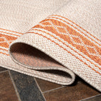 Tapis d'intérieur/extérieur JONATHAN Y Havana Classic à bordure losanges