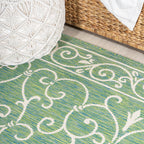 Tapis d'intérieur/extérieur JONATHAN Y à tissage texturé filigrane