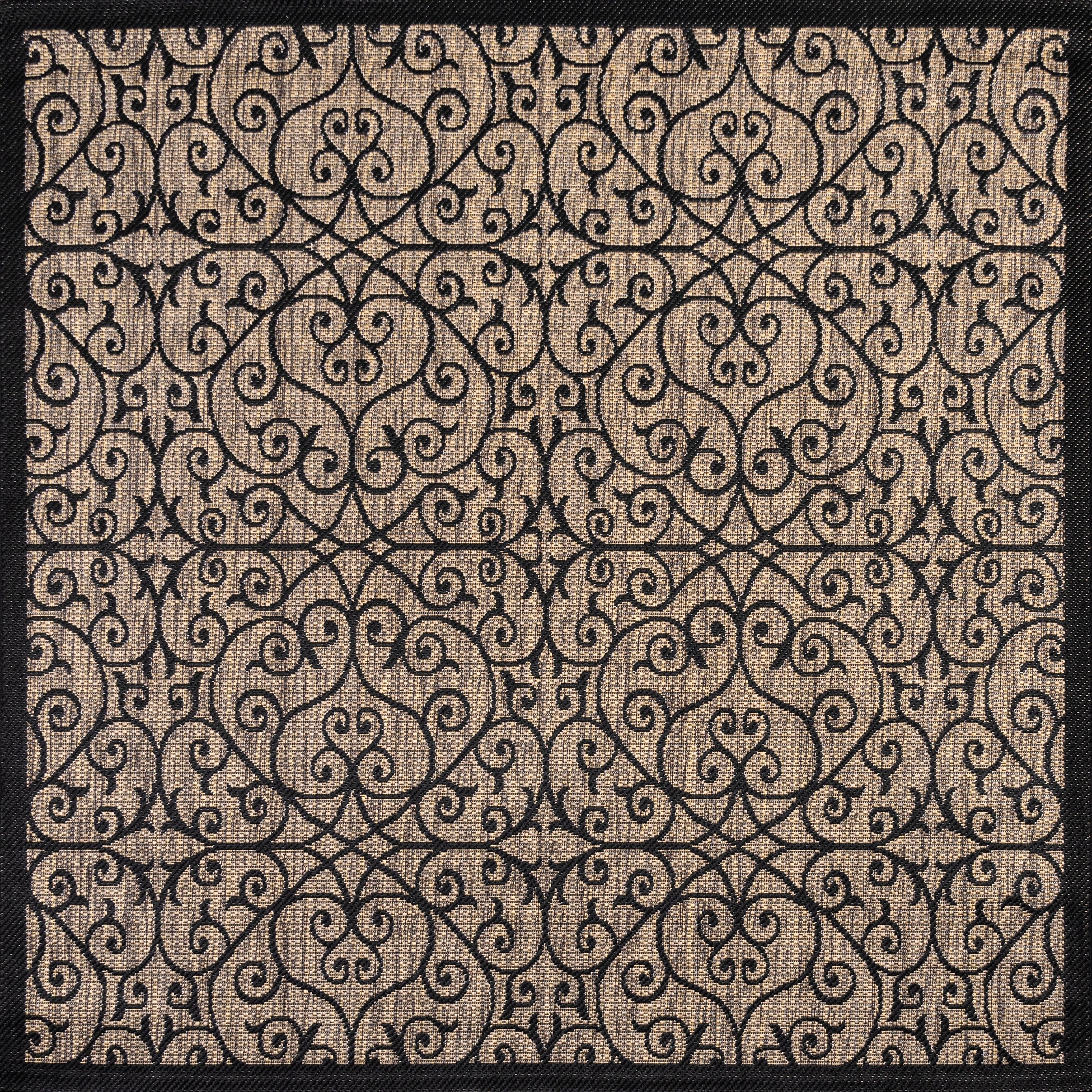 Tapis d'intérieur/extérieur à tissage texturé JONATHAN Y Ourika