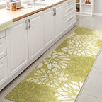 Tapis d'intérieur/extérieur JONATHAN Y à motif floral tissé texturé