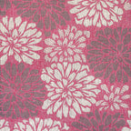 Tapis d'intérieur/extérieur JONATHAN Y à motif floral tissé texturé