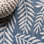 JONATHAN Y Tapis intérieur/extérieur à fronde de palmier Galon