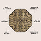 Tapis d'intérieur/extérieur à tissage texturé JONATHAN Y Ourika