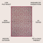 Tapis d'intérieur/extérieur à tissage texturé JONATHAN Y Ourika