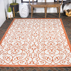 Tapis d'intérieur/extérieur à tissage texturé JONATHAN Y Ourika