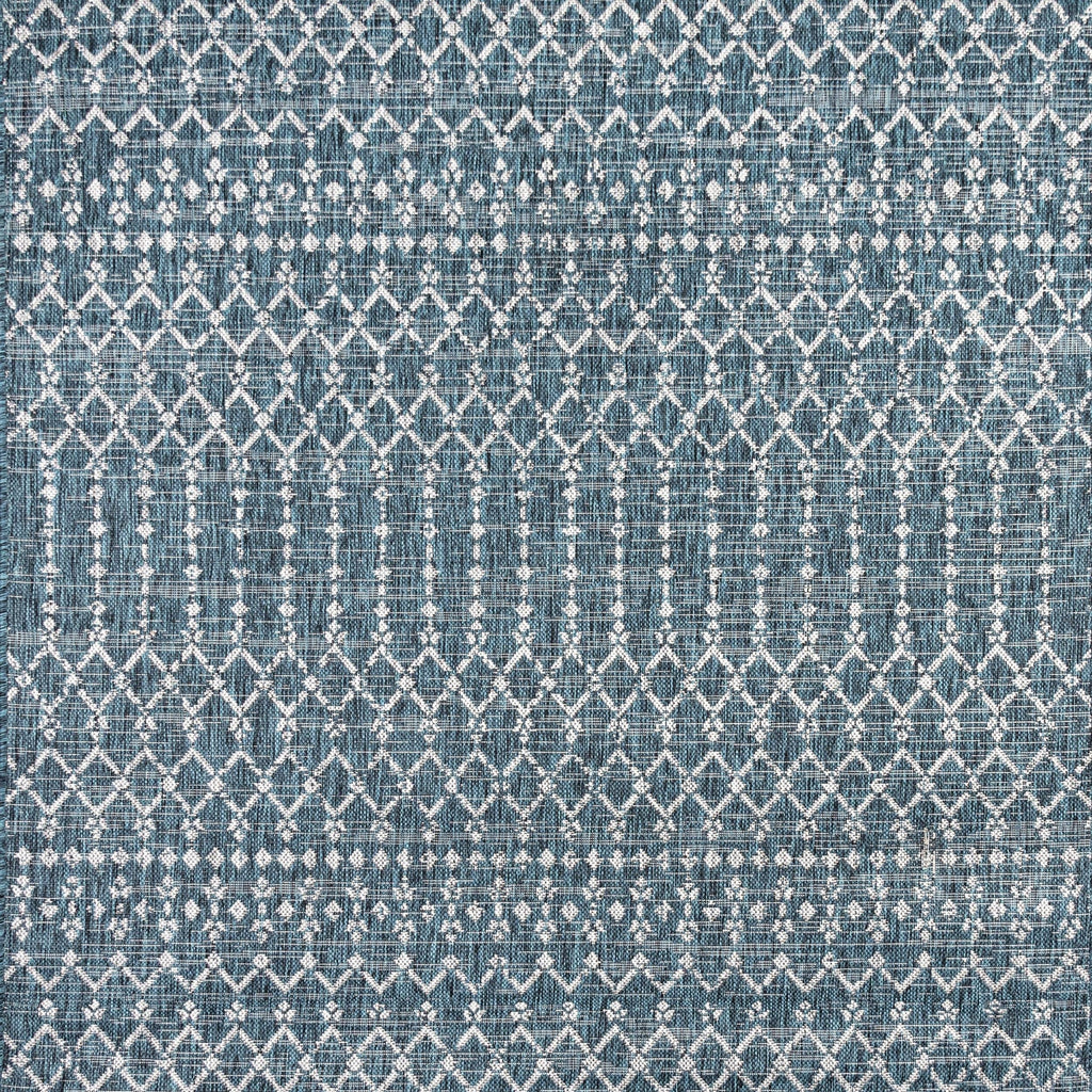 Tapis d'intérieur/extérieur JONATHAN Y Trebol à tissage géométrique texturé marocain