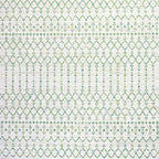 Tapis d'intérieur/extérieur JONATHAN Y Trebol à tissage géométrique texturé marocain