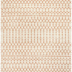 Tapis d'intérieur/extérieur JONATHAN Y Trebol à tissage géométrique texturé marocain