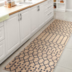 Tapis d'intérieur/extérieur JONATHAN Y Trebol à tissage géométrique texturé marocain