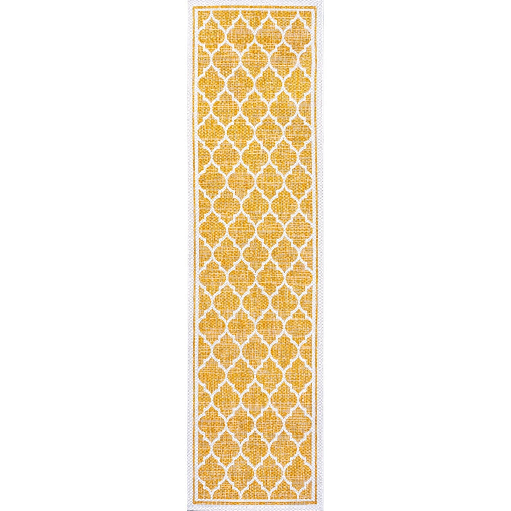 Tapis d'intérieur/extérieur JONATHAN Y Zinnia à tissage texturé