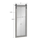 Miroir mural rectangulaire rustique Kate et Laurel Cates