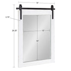 Miroir mural rectangulaire rustique Kate et Laurel Cates