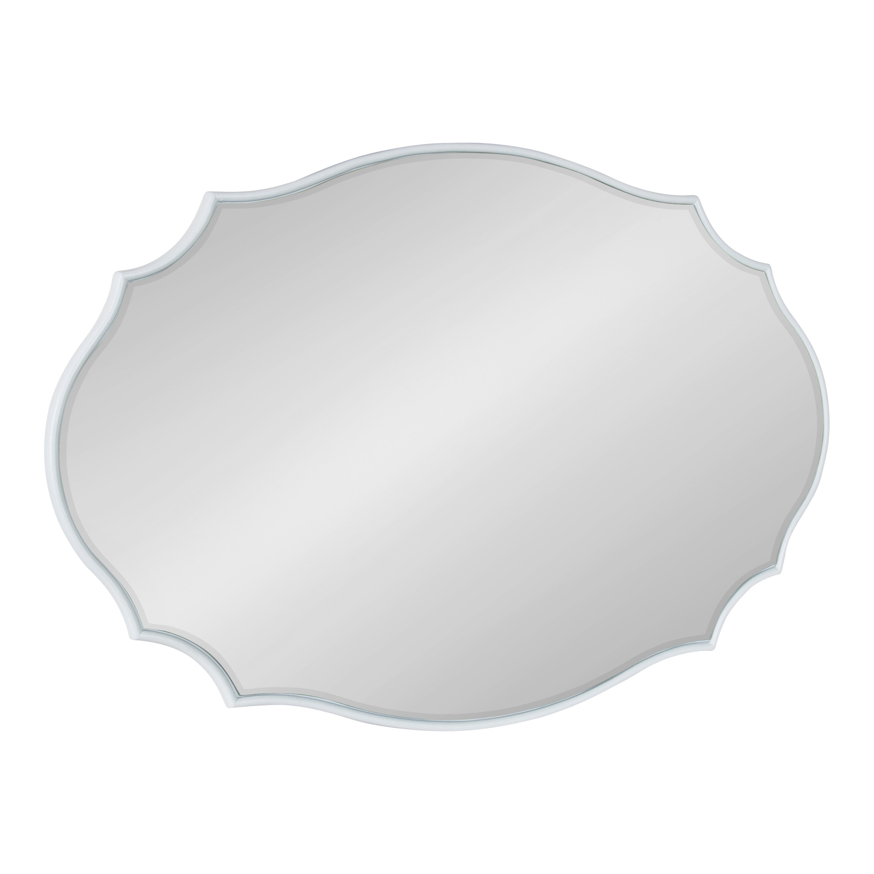 Miroir mural ovale festonné Kate et Laurel Leanna