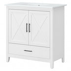 Meuble-lavabo Key West 32 W avec lavabo par Bush Furniture
