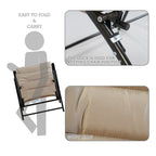 Ensemble de bistrot pliant rembourré Kozyard Elsa 3 pièces pour patio extérieur