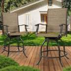 Ensemble de tabourets/chaises de bar pivotants hauts Kozyard Isabella