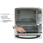 Four grille-pain de comptoir LNC 12 en 1 de grande capacité (34 pintes), convection, rôtissoire et friteuse à air - 19,5 L x 15 l x 12,5 H