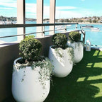 Jardinière conique en fibre de pierre DreamPatio La Mirada (1 pièce) pour intérieur/extérieur