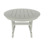 Ensemble de salle à manger d'extérieur Polytrends Laguna en PEHD, toutes saisons, avec table ronde et fauteuils (5 pièces)