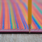 Tapis d'intérieur/extérieur à rayures de plage Lalune