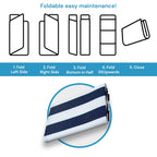 Tapis d'intérieur/extérieur à rayures de plage Lalune