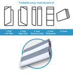 Tapis d'intérieur/extérieur à rayures de plage Lalune