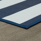 Tapis d'intérieur/extérieur à rayures de plage Lalune