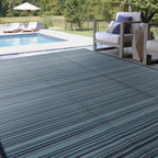 Tapis d'intérieur/extérieur à rayures de plage Lalune