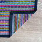 Tapis d'intérieur/extérieur à rayures de plage Lalune