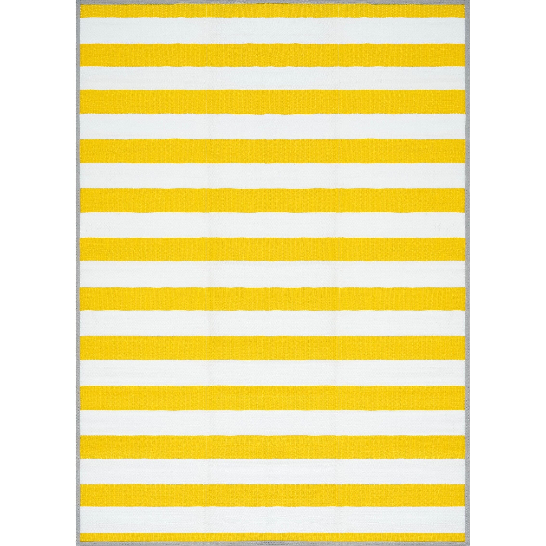 Tapis d'intérieur/extérieur à rayures de plage Lalune