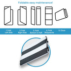 Tapis d'intérieur/extérieur à rayures de plage Lalune