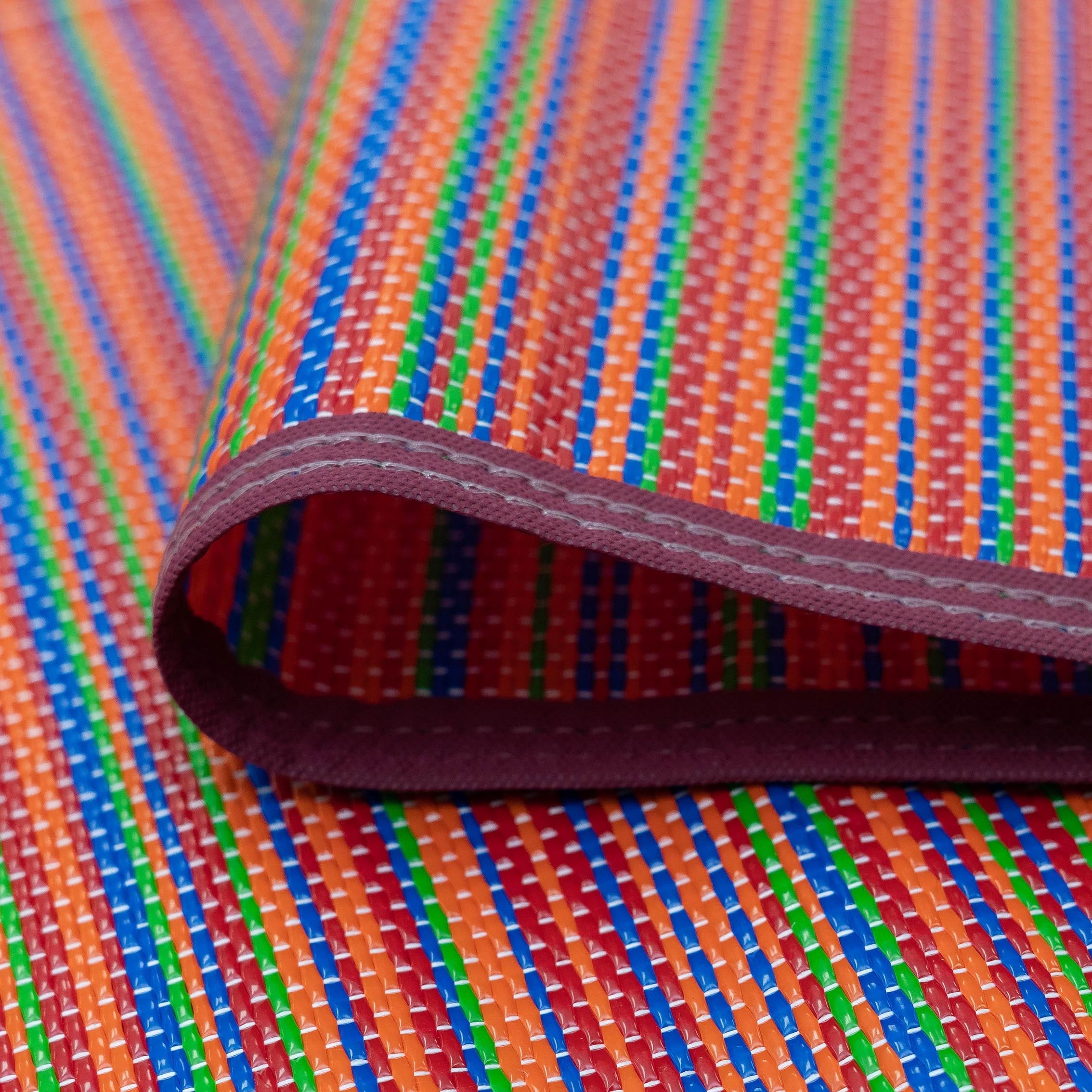 Tapis d'intérieur/extérieur à rayures de plage Lalune