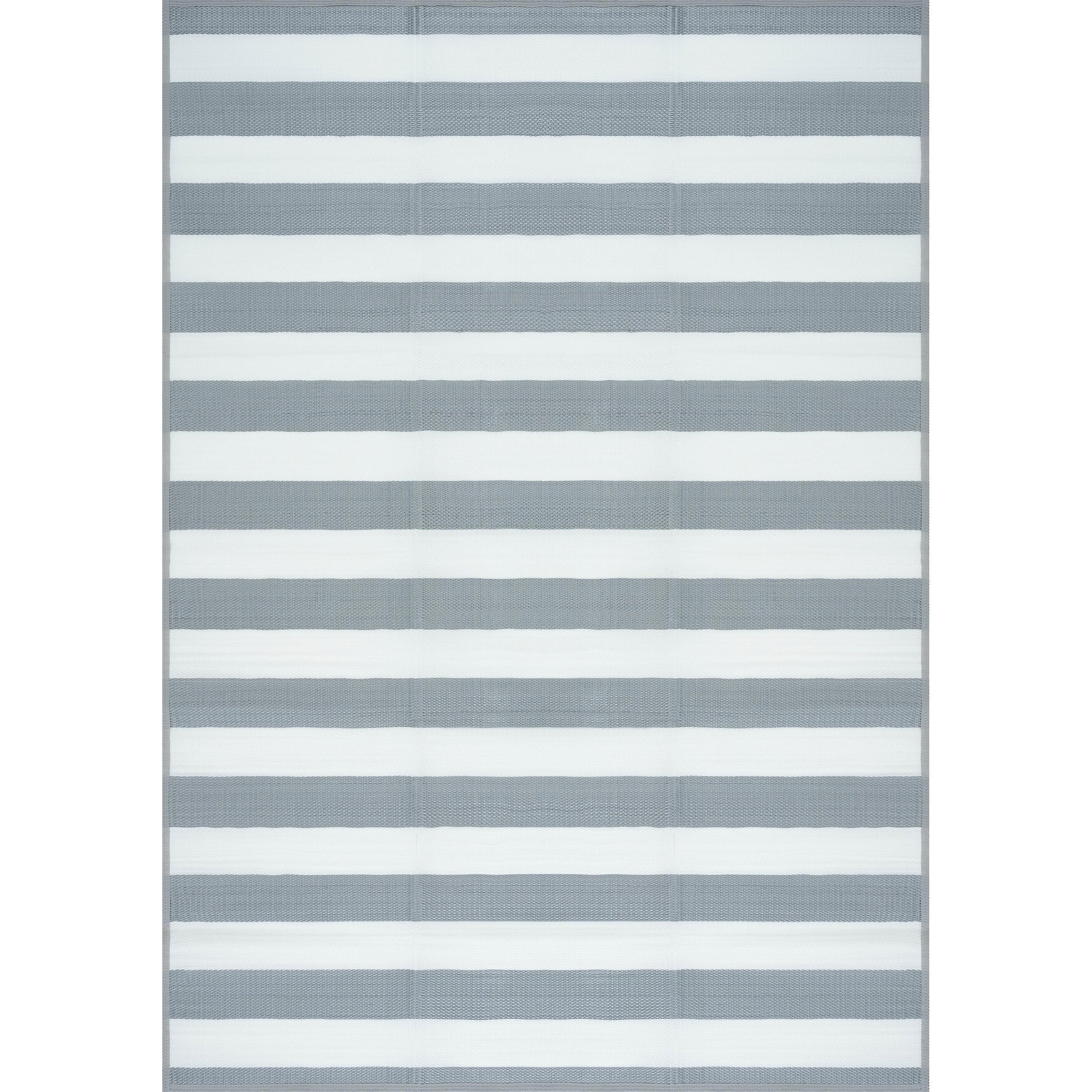Tapis d'intérieur/extérieur à rayures de plage Lalune