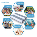 Tapis d'intérieur/extérieur à rayures de plage Lalune