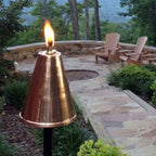 Grande torche tiki hawaïenne en forme de cône