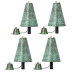 Grande torche tiki hawaïenne en forme de cône