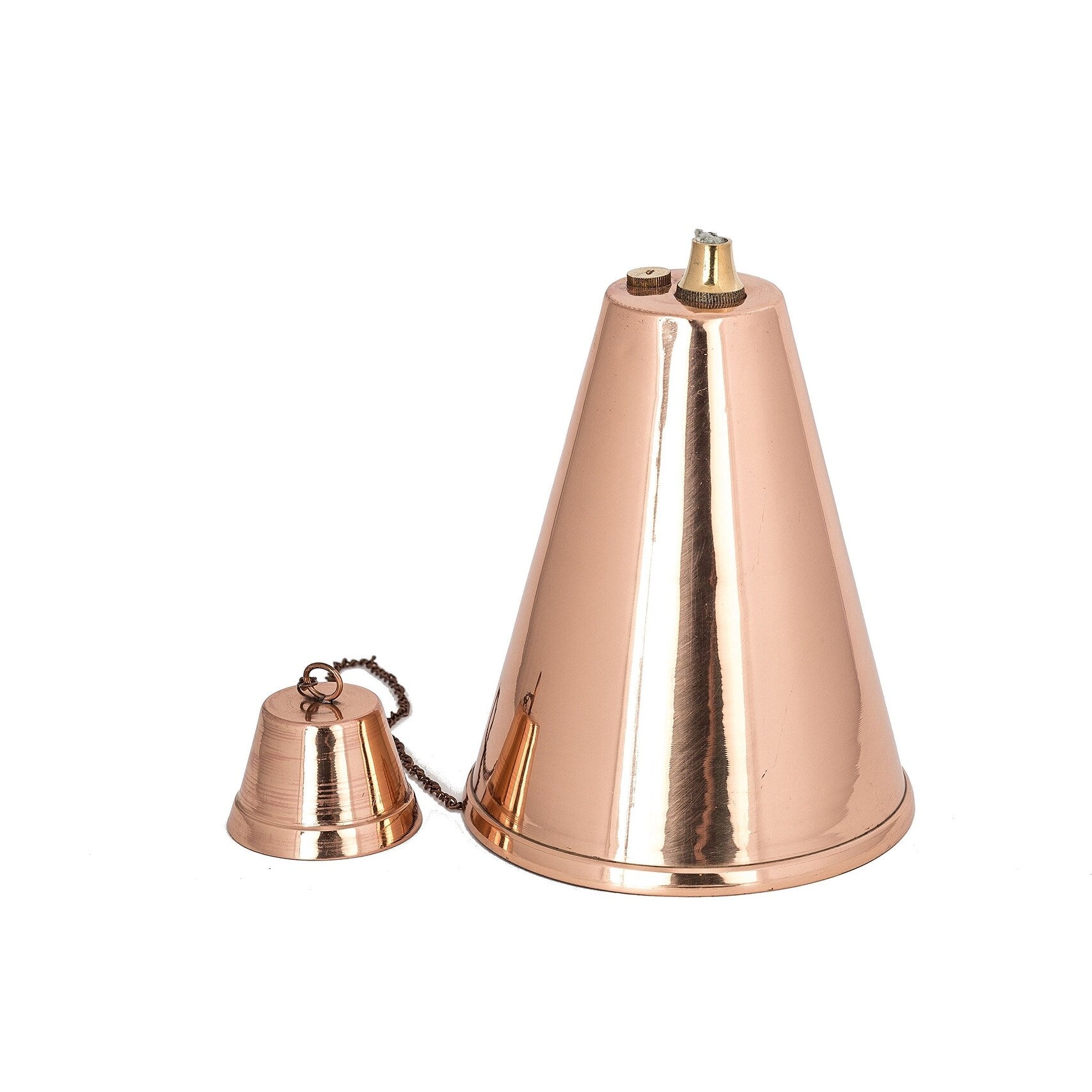 Grande torche tiki hawaïenne en forme de cône