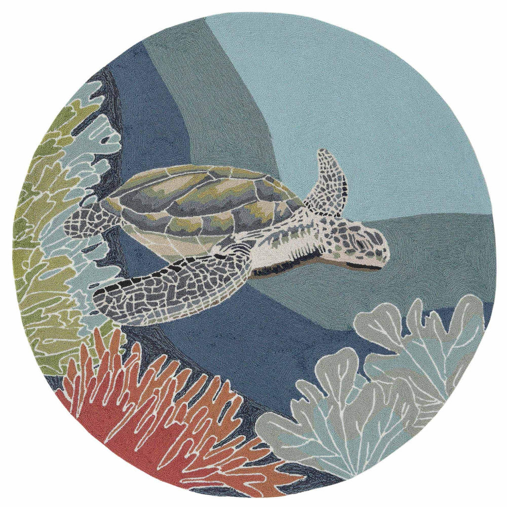 Tapis d'intérieur/extérieur Liora Manne Ravella Akumal Océan