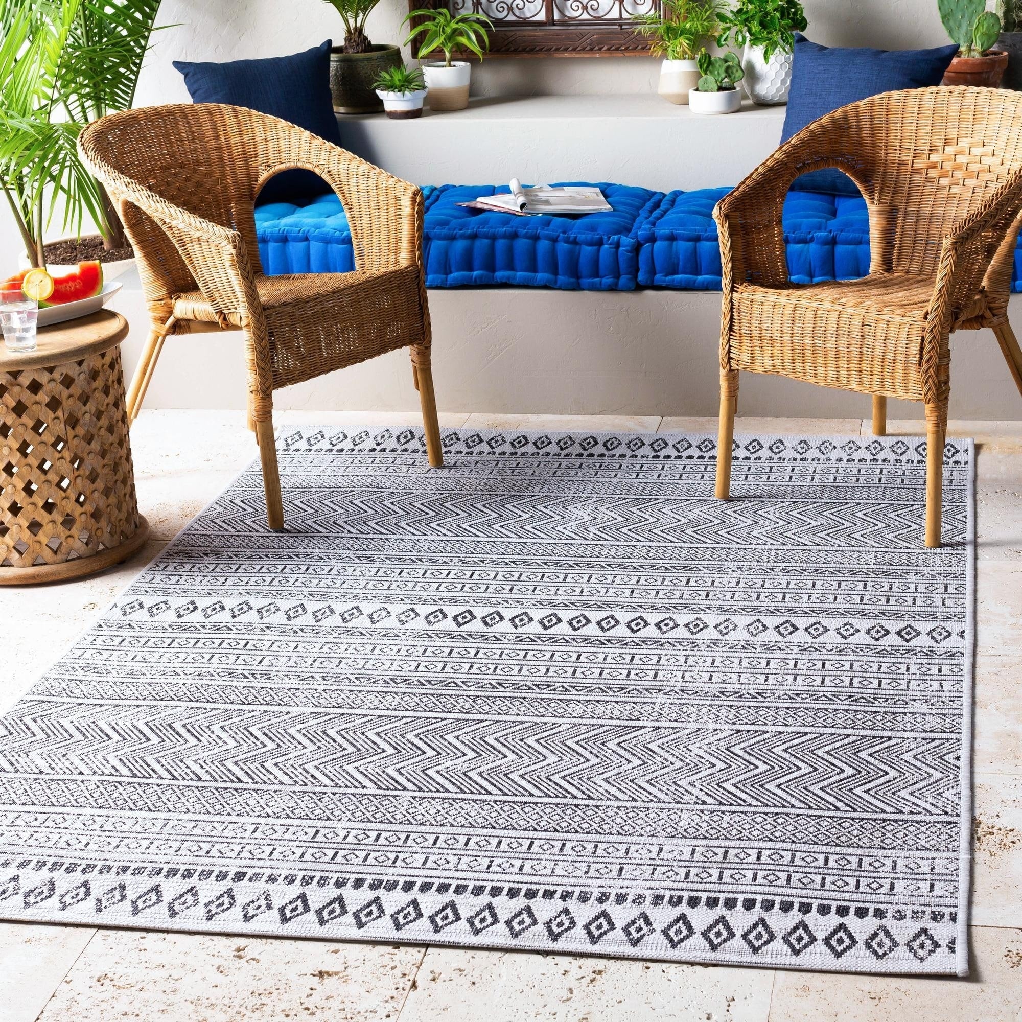 Tapis d'extérieur Livabliss Eagean Bohème Tribal