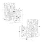 Ensemble de 2 fauteuils inclinables pivotants et coulissants de 29 po de largeur avec dossier à poussée manuelle
