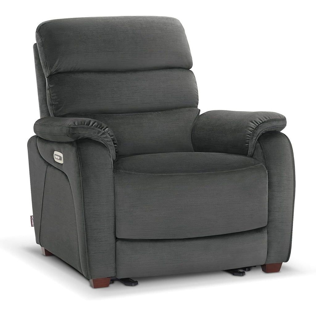 Fauteuil inclinable électrique MCombo Zero Wall-Hugger avec appui-tête réglable, idéal pour les petits espaces et les camping-cars, tissu ST257