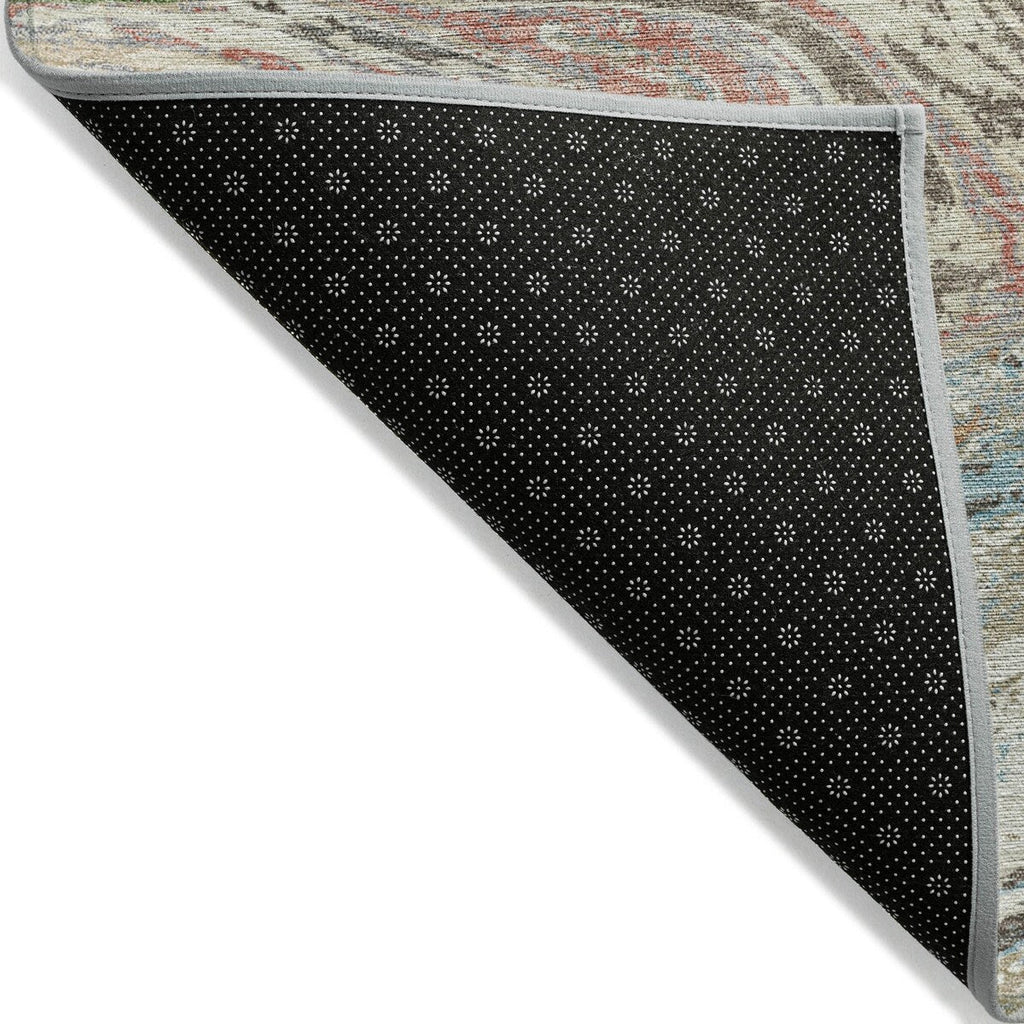 Tapis Chantille à motifs abstraits, lavable en machine, pour intérieur et extérieur