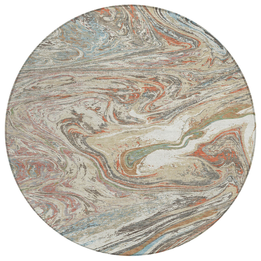 Tapis Chantille à motifs abstraits, lavable en machine, pour intérieur et extérieur