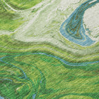 Tapis Chantille à motifs abstraits, lavable en machine, pour intérieur et extérieur