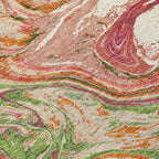 Tapis Chantille à motifs abstraits, lavable en machine, pour intérieur et extérieur