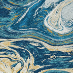 Tapis Chantille à motifs abstraits, lavable en machine, pour intérieur et extérieur